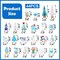 44 Pcs Mini Resin Figures Set Miniatures Figures Tiny Decor for Garden Fairy Accessories for Bonsai Terrarium Party Decoration(Snowman)